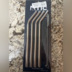 RTIC Stainless Steel Straws Set